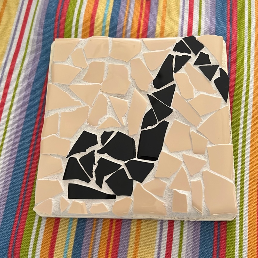 Handmade music note trivet / hot plate